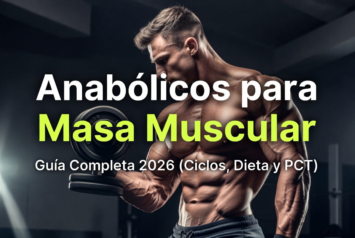 Anabólicos para Masa Muscular: Guía Completa 2026 (Ciclos, Dieta y PCT)