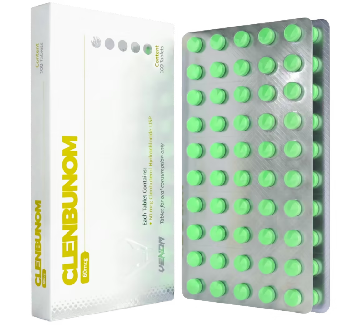 Clenbuterol 60mcg Venom Pharma Labs - Quema grasa y definición