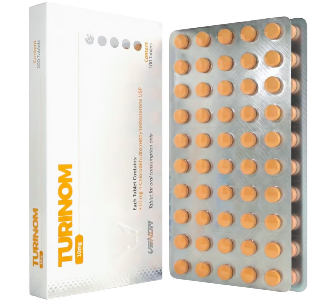 Turinabol 10mg (Chlorodehydromethyltestosterone) Venom Pharma Labs